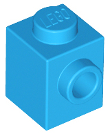 LEGO® los onderdeel Steen Aangepast Donker Azuurblauw 87087