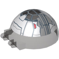Plaatje in Gallery viewer laden, LEGO® Voorruit met Motief Doorzichtig Zwart 50747pb07