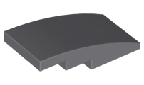 LEGO® Dakpan Gebogen Donker Blauwachtig Grijs 93606