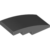 Plaatje in Gallery viewer laden, LEGO® Dakpan Gebogen Donker Blauwachtig Grijs 93606