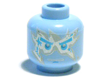 Plaatje in Gallery viewer laden, LEGO® los onderdeel Hoofd Helder Lichtblauw 3626bpb0760