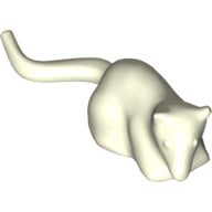 LEGO® los onderdeel Landdier Gloed In Donker Wit 40234