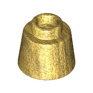 Plaatje in Gallery viewer laden, LEGO® los onderdeel Kegel in kleur Parel Goud 85975
