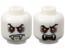 Plaatje in Gallery viewer laden, LEGO® los onderdeel Hoofd Gloed In Donker Wit 3626cpb0757
