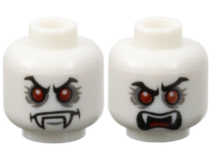 LEGO® los onderdeel Hoofd Gloed In Donker Wit 3626cpb0757