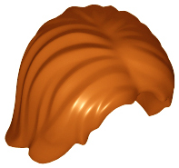 LEGO® los onderdeel Haar in kleur Donker Oranje 88283