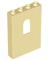 LEGO® los onderdeel Paneel in kleur Geelbruin 60808