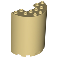 LEGO® los onderdeel Cilinder in kleur Geelbruin 87926