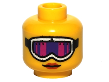 Plaatje in Gallery viewer laden, LEGO® los onderdeel Hoofd in kleur Geel 3626pb0788