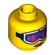 Plaatje in Gallery viewer laden, LEGO® los onderdeel Hoofd in kleur Geel 3626pb0788