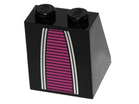 LEGO® los onderdeel Dakpan met Motief Zwart 3678bpb053