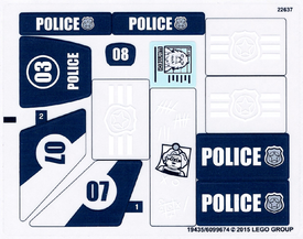 LEGO® stickervel set 60069-1 Swamp Police Station