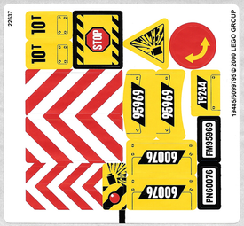 LEGO® stickervel set 60076-1 Demolition Site