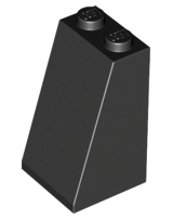 LEGO® los onderdeel Dakpan Algemeen in kleur Zwart 3684c