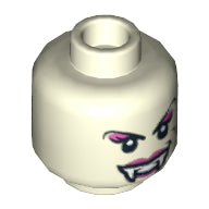 LEGO® los onderdeel Hoofd Gloed In Donker Wit 3626cpb0770