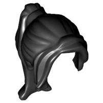 LEGO® los onderdeel Haar in kleur Zwart 62696