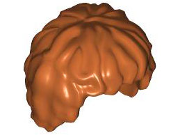 LEGO® los onderdeel Haar in kleur Donker Oranje 10048