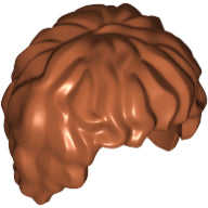 Plaatje in Gallery viewer laden, LEGO® los onderdeel Haar in kleur Donker Oranje 10048