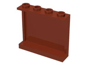 LEGO® los onderdeel Paneel in kleur Roodachtig Bruin 60581