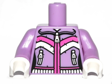 Plaatje in Gallery viewer laden, LEGO® onderdeel Lijf met Motief Medium Lavendel 973pb1231c01