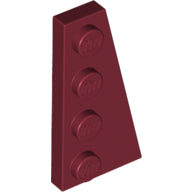 Plaatje in Gallery viewer laden, LEGO® los onderdeel Wig Plaat in kleur Donkerrood 41769