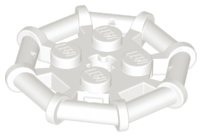 LEGO® los onderdeel Plaat Aangepast in kleur Wit 75937