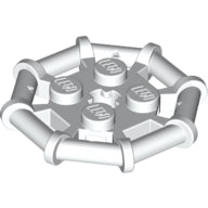 LEGO® los onderdeel Plaat Aangepast in kleur Wit 75937