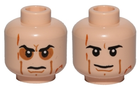 LEGO® los onderdeel Hoofd in kleur Lichte Noga 3626pb0806
