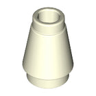 LEGO® los onderdeel Kegel in kleur Gloed In Donker Wit 4589b