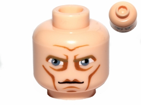 LEGO® los onderdeel Hoofd in kleur Lichte Noga 3626pb0755