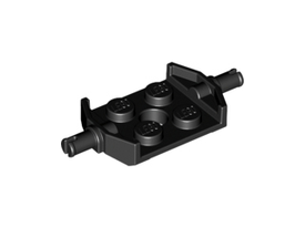LEGO® los onderdeel Plaat Aangepast in kleur Zwart 11002