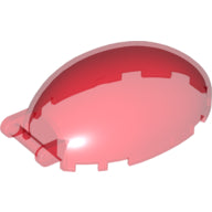 LEGO® los onderdeel Voorruit in kleur Doorzichtig Rood 87752