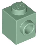Plaatje in Gallery viewer laden, LEGO® los onderdeel Steen Aangepast in kleur Zandgroen 87087