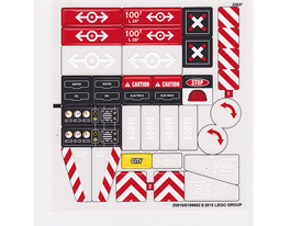 LEGO® stickervel set 60098-1 Heavy-Haul Train (transparante achtergrond)