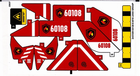 LEGO® stickervel set 60108-1 Fire Response Unit (internationale versie)