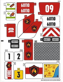 LEGO® stickervel set 60110-1 Fire Station