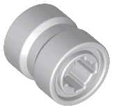 LEGO® los onderdeel Wiel Licht Blauwachtig Grijs 74967