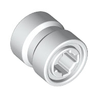 LEGO® los onderdeel Wiel in kleur Wit 74967