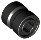 LEGO® los onderdeel Wiel in kleur Zwart 74967