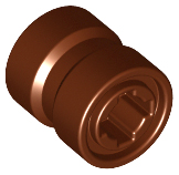 LEGO® los onderdeel Wiel in kleur Roodachtig Bruin 74967