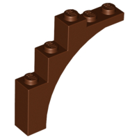 LEGO® los onderdeel Steen Boog Roodachtig Bruin 76768