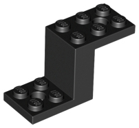 LEGO® los onderdeel Beugel in kleur Zwart 76766