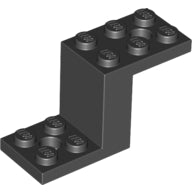 LEGO® los onderdeel Beugel in kleur Zwart 76766