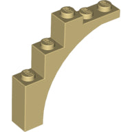 Plaatje in Gallery viewer laden, LEGO® los onderdeel Steen Boog in kleur Geelbruin 76768