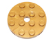 LEGO® los onderdeel Plaat Rond in kleur Parel Goud 60474
