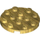 LEGO® los onderdeel Plaat Rond in kleur Parel Goud 60474