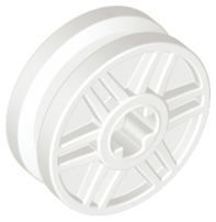 LEGO® los onderdeel Wiel in kleur Wit 56903