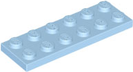 LEGO® los onderdeel Plaat Algemeen Helder Lichtblauw 3795