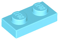 Plaatje in Gallery viewer laden, LEGO® los onderdeel Plaat Algemeen Medium Azuurblauw 3023