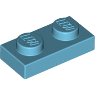 LEGO® los onderdeel Plaat Algemeen Medium Azuurblauw 3023